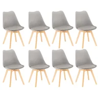 Krzesła - Silla étkezőszék 8 db szürke színben - miniaturka - grafika 1
