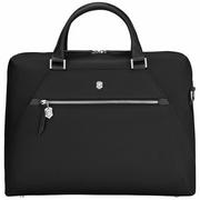 Torby na laptopy - Victorinox Signature Briefcase 42 cm komora na laptopa black - miniaturka - grafika 1