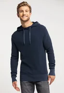Swetry męskie - Mustang Emil H Hoody Męski Sweter Z Kapturem Sky Captain 1008649 5323-M - miniaturka - grafika 1