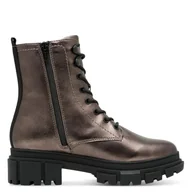 Botki damskie - s.Oliver Damskie sztyblety Lace Boot Flat 5-25214-41, Pewter, 39 EU, Pewter, 39 EU - miniaturka - grafika 1