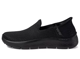 Skechers Damskie kapcie Go Walk Flex, czarne tekstylne/wykończenia, 4,5 UK, Czarne wykończenie tekstylne, 37.5 EU - Kapcie damskie - miniaturka - grafika 1