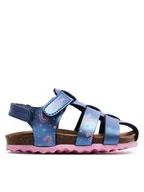 Buty dla dziewczynek - Geox Sandały B Sandal Chalki Girl B452RA 000NF CF48T M Granatowy - miniaturka - grafika 1