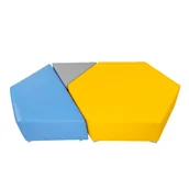 Meble i wyposażenie gabinetów medycznych - Zestaw siedzisk dla dzieci FUN 3 NC508 - 180x120x42 cm (wysokość siedziska 42 cm) - miniaturka - grafika 1