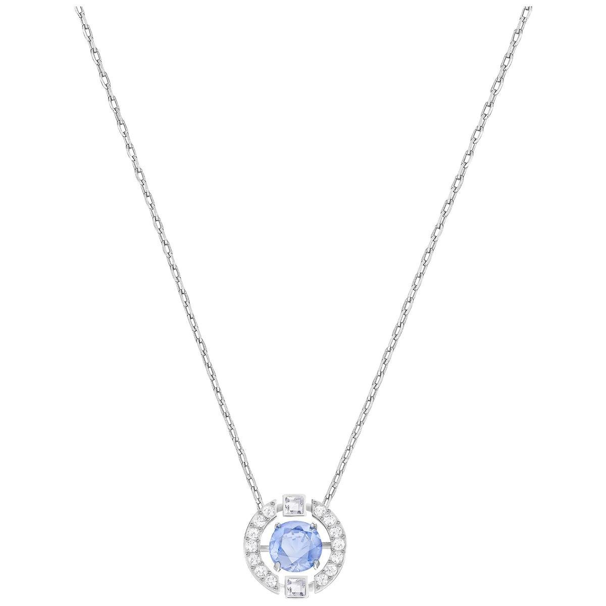 Swarovski, Naszyjnik, Sparkling Dance Round Necklace, Blue, 5279425
