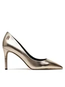 Czółenka - Tommy Hilfiger Szpilki FW0FW08156 Złoty - miniaturka - grafika 1