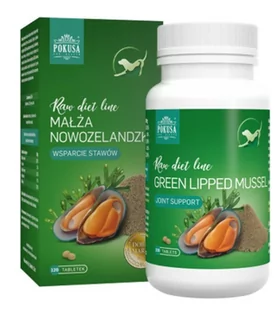 Pokusa RawDietLine Małża nowozelandzka 120TABLETEK - Suplementy i witaminy dla psów - miniaturka - grafika 1