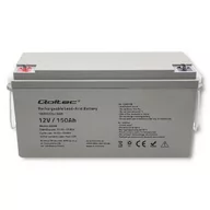 Akumulatory ogólnego zastosowania - Akumulator AGM QOLTEC 53068 150Ah 12V - miniaturka - grafika 1
