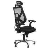 Krzesła i taborety kosmetyczne - Fotel ergonomiczny CorpoComfort BX-W4310 Czarny - miniaturka - grafika 1