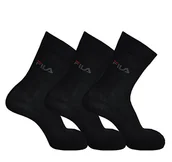 Skarpetki męskie - Fila Unisex F9630 skarpety uniwersalne (zestaw 3 szt.) czarny czarny 35-38 - miniaturka - grafika 1