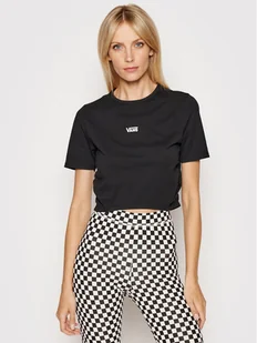 Vans T-Shirt Shea Rouched VN0A4PP7 Czarny Regular Fit - Koszulki i topy damskie - miniaturka - grafika 1
