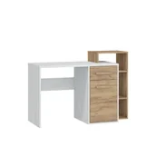 Biurka - Biurko Prawe RIO-04 Rio MebloCross Dąb Artisan / Biały Mat - miniaturka - grafika 1