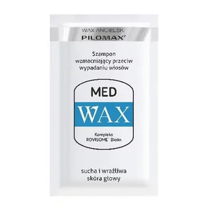Pilomax WAX ang MED Szampon wzmacniający przeciw wypadaniu włosów saszetka, 10 ml - Szampony do włosów - miniaturka - grafika 1