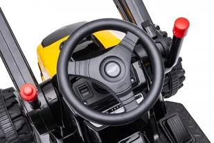 Pojazd Koparka Traktor Żółty - Pojazdy elektryczne dla dzieci - miniaturka - grafika 16