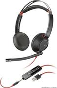Słuchawki - Blackwire 5220 przewodowy zestaw słuchawkowy USB A (207576-201) - miniaturka - grafika 1