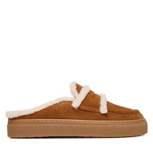 Klapki Inuikii Mule Wool 1004.017.0011 Brązowy - Klapki i japonki damskie - miniaturka - grafika 1