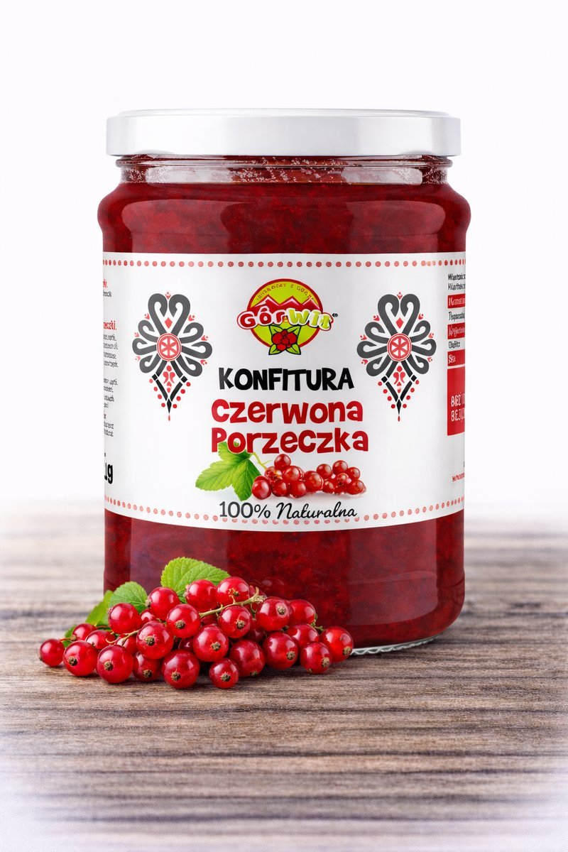 KONFITURA Z CZERWONEJ PORZECZKI 210g