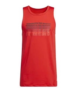 Koszulki sportowe męskie - adidas Męski tank top Don Fof Tank bez rękawów, Rojint, XS, Rojint, XS - grafika 1