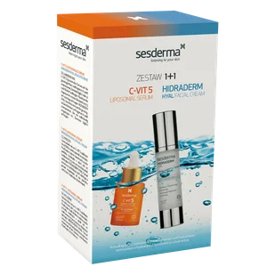Zestaw Sesderma, Hidaderm Hyal, krem-żel do twarzy, 50 ml + C-Vit 5, serum liposomowe, 30 ml - Zestawy kosmetyków damskich Zestaw Sesderma, Hidaderm Hyal, krem-żel do twarzy, 50 ml + C-Vit 5, serum liposomowe, 30 ml - Zestawy kosmetyków damskich - miniaturka - grafika 1