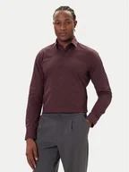 Koszule męskie - Calvin Klein Koszula Essentials LV019EU037 Bordowy Slim Fit - miniaturka - grafika 1