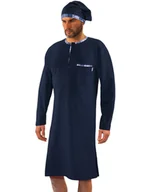 Piżamy damskie - Męska bawełniana koszula nocna-l - miniaturka - grafika 1