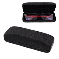 Akcesoria do okularów - Mieniące się etui na okulary ET-119 czarne - miniaturka - grafika 1