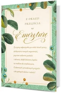 Karnet B6 Emerytura - artykuł papierniczy - Kartki okolicznościowe i zaproszenia - miniaturka - grafika 1