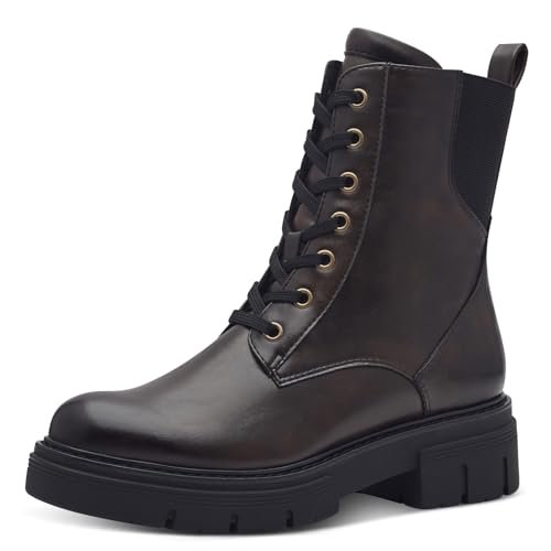Marco Tozzi Damskie buty Bootie Laced 2-25241-43, modne kozaki, mocca, 37 EU, Mocca, 37 EU
