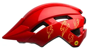 Bell Sidetrack II Kask Dzieci, red bolts One Size | 47-54cm 2021 Kaski dla dzieci 210233-011 - Kaski rowerowe - miniaturka - grafika 2
