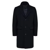 Płaszcze męskie - SELETED HOMME Męski płaszcz Slhjoseph Wool Coat Noos, czarny, S - miniaturka - grafika 1