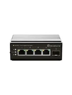 Pozostałe akcesoria sieciowe - LevelOne IGU-0501 łącza sieciowe Gigabit Ethernet (10/100/1000) Obsługa PoE Czarny - miniaturka - grafika 1