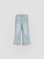 Spodnie i spodenki dla dziewczynek - Reserved - Jegginsy flare - niebieski - miniaturka - grafika 1