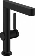 Baterie umywalkowe - Hansgrohe 76060670 Finoris Jednouchwytowa bateria umywalkowa 230 z obrotow$68 wylewk$69 i kompletem odp$70ywowym Push-Open czarny matowy - miniaturka - grafika 1