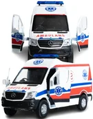 Samochody i pojazdy dla dzieci - Autko Resorak Mercedes Benz Sprinter  Ambulans Stare Samochody Resoraki 1:34 - miniaturka - grafika 1