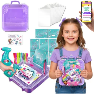 KREATYWNY ZESTAW PLASTYCZNY Z AEROGRAEM WALIZECZKA KOCIEJ ARTYSTKI KOCI DOMEK GABI ZESTAW PREZENT DLA CÓRKI DZIEWCZYNKI + EBOOK - Zabawki kreatywne KREATYWNY ZESTAW PLASTYCZNY Z AEROGRAEM WALIZECZKA KOCIEJ ARTYSTKI KOCI DOMEK GABI ZESTAW PREZENT DLA CÓRKI DZIEWCZYNKI + EBOOK - Zabawki kreatywne - miniaturka - grafika 1