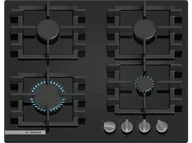 Płyty gazowe do zabudowy - Bosch PNN6B6K40 Czarne szkło hartowane - miniaturka - grafika 1