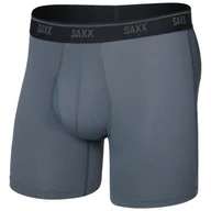 Majtki męskie - Bokserki Saxx Quest Quick Dry Mesh Boxer Brief Fly Rozmiar: L / Kolor: szary/niebieski - miniaturka - grafika 1