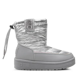Śniegowce Big Star Shoes KK374218 Srebrny - Buty dla dziewczynek - miniaturka - grafika 1