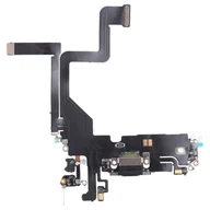 Części serwisowe do telefonów - Gniazdo złącze port ładowania mikrofon dolny taśma flex do Apple iPhone 14 Pro (OEM Oryginał) (Czarny) - miniaturka - grafika 1