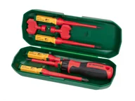 Śrubokręty - PARKSIDE® Zestaw wkrętaków z wymiennymi końcówkami, 1000 V, 8 elementów - miniaturka - grafika 1