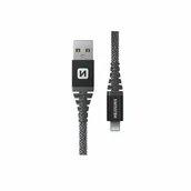 Inne akcesoria audio-wideo - SWISSTEN Kevlarowy kabel do ładowania USB Lightning, 1,5 m - miniaturka - grafika 1