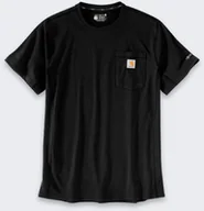 Koszulki męskie - Koszulka Carhartt Force Mid Pocket Black - miniaturka - grafika 1