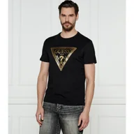 Koszulki męskie - GUESS T-shirt CHAIN TRI LOG Regular Fit - miniaturka - grafika 1