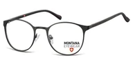 Okulary korekcyjne, oprawki, szkła - Czarne okrągłe Okulary Oprawki optyczne pod korekcję MM607 - miniaturka - grafika 1