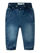 Spodenki dla niemowląt - name it Dżinsy "Rose" w kolorze niebieskim - miniaturka - grafika 1