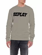 Bluzy męskie - Replay Bluza męska, 104 beżowy, 3XL - miniaturka - grafika 1