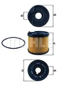 Filtry paliwa - Filtr paliwa Mahle KX 87D - miniaturka - grafika 1