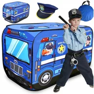 Namioty i tipi dla dzieci - NAMIOT SAMOCHÓD POLICJA SKŁADANA ZABAWKA DLA DZIECI PLUS CZAPKA POLICYJNA - miniaturka - grafika 1