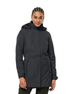 Płaszcze damskie - Jack Wolfskin Madison Avenue Coat płaszcz damski szary szary (Phantom) S 1107732-6350002 - miniaturka - grafika 1