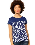 Koszulki i topy damskie - Street One Damska koszulka z koronką, AW Lake Blue, 36 (DE) - miniaturka - grafika 1