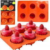 Formy do ciast - SILIKONOWA FORMA do BABECZEK MONOPORCJI CIASTEK MYDEŁKA BEZY ŚWIECE FOREMKA - miniaturka - grafika 1